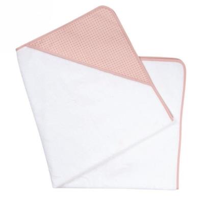 CANDIDE Cape de bain ma jolie fleur (100 x 100 cm) - rose 