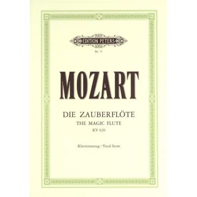 Partitions classique EDITION PETERS MOZART WOLFGANG AMADEUS - THE MAGIC FLUTE/DIE ZAUBERFLÖTE - VOICE AND PIANO (PAR 10 MINIMUM) Choeur et ensemble vocal