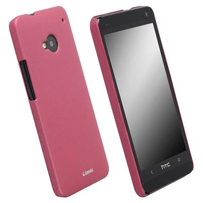 Krusell ColorCover - Beschermende bedekking voor mobiele telefoon - plastic - roze metalliek - voor HTC One
