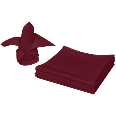 vidaXL Serviettes de table 50 pcs Bordeaux x cm