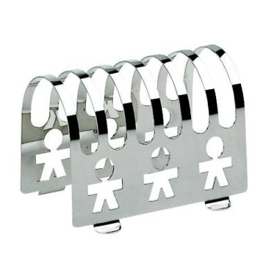 A DI ALESSI AKK45 GIROTONDO PORTE-TOASTS EN ACIER INOXYDABLE 18/10 BRILLANT