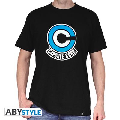 DRAGON BALL - Tshirt DB/ Capsule Corp homme MC black - basic (XXL)