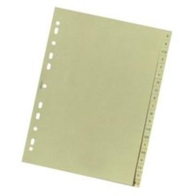 Falken intercalaire a-z en papier naturel , a4, 20 positions 11287414