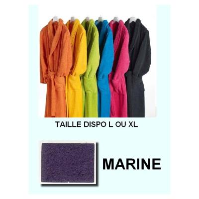 Peignoirs adulte 100% coton 350 gr marine