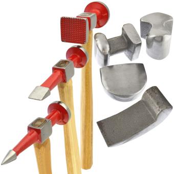 Kit De Reparation De Carrosserie Tolerie Marteaux Hickory 7pc Coffret Multi Outils Achat Prix Fnac