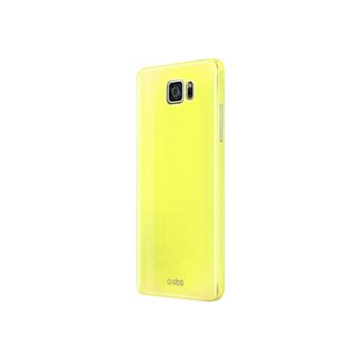SBS Fluo TEFLUOSAS6Y - Achterzijde behuizing voor mobiele telefoon - thermoplastic polyurethaan (TPU) - geel - voor Samsung Galaxy S6