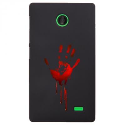 Coque rigide pour Nokia X avec impression Motifs main ensanglantée