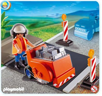Playmobil - 4044 - Ouvrier avec scie à bitume