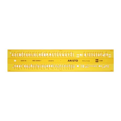 Aristo AR-5301/5 Gabarit pour lettre 5mm profil en H Forme scripturale B droite