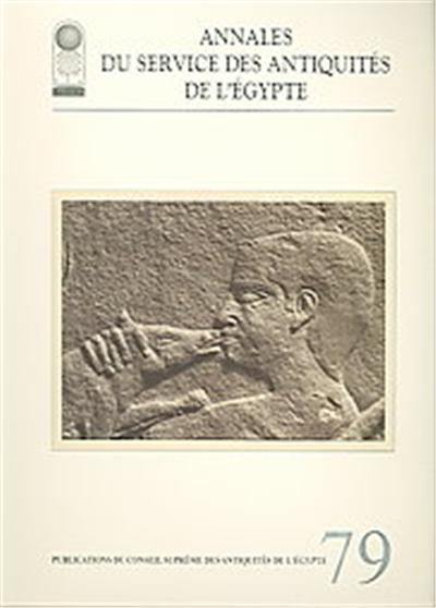Annales Du Service Des Antiquites De L'egypte