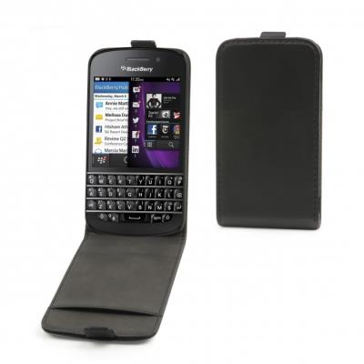 Housse / Etui à clapet Noir pour BlackBerry Q10