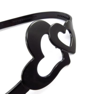 Serre-tête souple 'Love' noir
