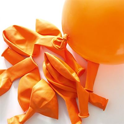 MegaCrea Ballons de baudruche gonflables Orange 10 pièces - Graine créative