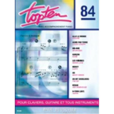 Partitions variété, pop, rock... PAUL BEUSCHER PUBLICATIONS TOP TEN N°84 - PVG Piano voix guitare