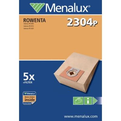 MENALUX 2304 P LOT DE 5 SACS EN PAPIER POUR ASPIRATEURS ROWENTA