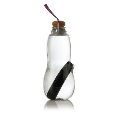 black+blum eg003 good filter water bottle carafe d'eau filtrante transparentviolet 24 x 8,5 x 24 cm