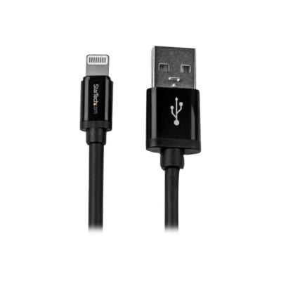 StarTech.com Câble Apple Lightning vers USB de 2 m - Cordon de charge / synchronisation pour iPhone, iPod, iPad - M/M - Noir - câble Lightning - Lightning / USB - 2 m