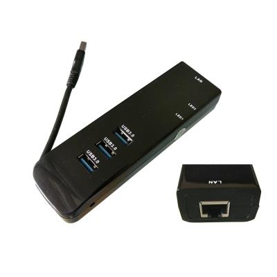 Adaptateur USB 3.0 GIGABIT ETHERNET Avec HUB USB3 4 ports