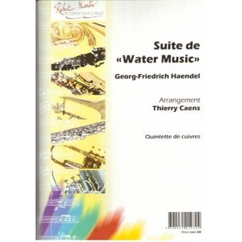 Partitions classique ROBERT MARTIN HAENDEL G.F. - CAENS T. - SUITE DE WATER MUSIC, AVEC ORGUE Ensemble vents - 1