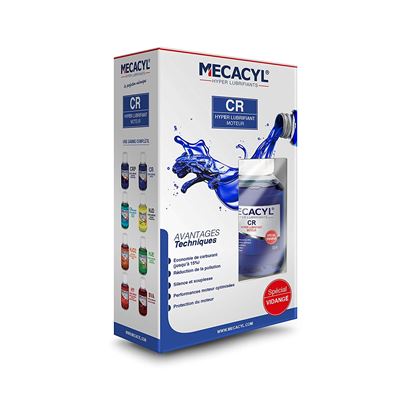 MECACYL *.* CR - Hyper-Lubrifiant - 100 ml - Spécial vidange - Pour moteurs 4 Temps (Essence, Diesel, Hybride, Gaz)