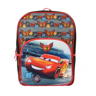 Sac à dos Disney Cars McQueen Noir et Rouge