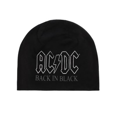 AC/DC Bonnet Back In Black Noir Sous Licence Officielle