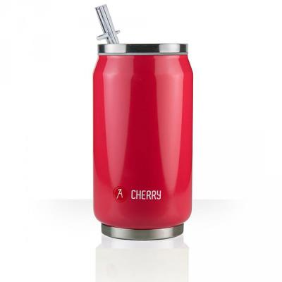 Canette isotherme 33cl rouge brillant A-1803