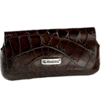 Krusell Hector Croco Medium - Beschermhoes voor mobiele telefoon - leer - bruin
