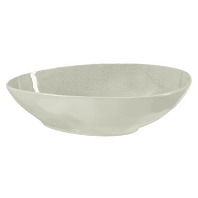 A la maison - Assiette creuse champagne en ceramique Bi matiere mat et brillant (par 6)