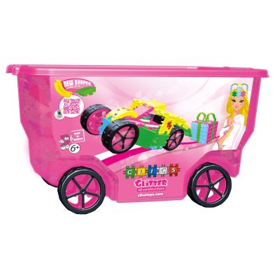Clics - cb415 - jeu de construction - chariot glitter