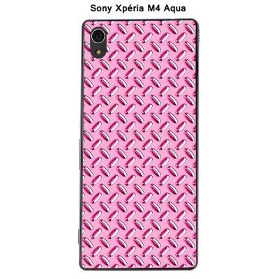 Coque Sony Xpéria M4 Aqua - Métal couleur Rose Intense