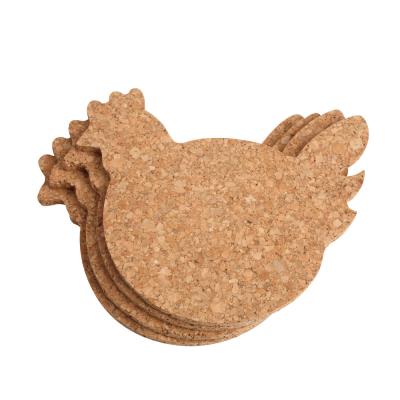 T&G Woodware - Set 4 Dessous De Verres Poule Liege L14Cm