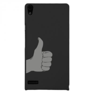 Coque rigide pour Huawei Ascend P6 avec impression Motifs pouce levé