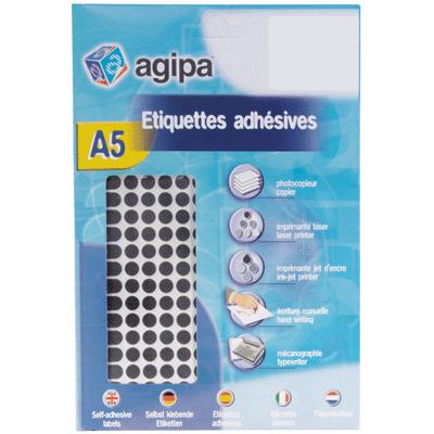 Agipa - Disques Adhesifs  8mm Noir - Etui De 2940