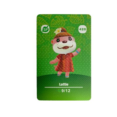 Amiibo Standard Carte pour Animal Crossing Séries 5 HAOBUY pour Nintendo Switch - NO.420 (8.6*5.4cm)