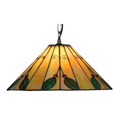 Oaks Lighting Leaf Suspension Style Tiffany 40 Cm