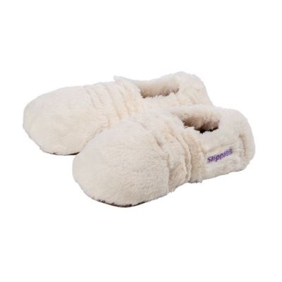 chaussons chauffants femmes crème taille 36-40
