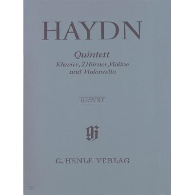 Partitions classique HENLE VERLAG HAYDN J. - QUINTET E FLAT MAJOR HOB. XIV:1 FOR PIANO, 2 HORNS, VIOLIN AND VIOLONCELLO Musique de chambre