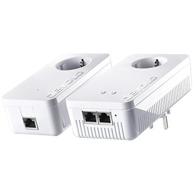 devolo dLAN 1200+ WiFi ac - Starter Kit - bridge - GigE, HomePlug AV (HPAV) - 802.11a/b/g/n/ac - Dual Band - aansluitbaar aan muur