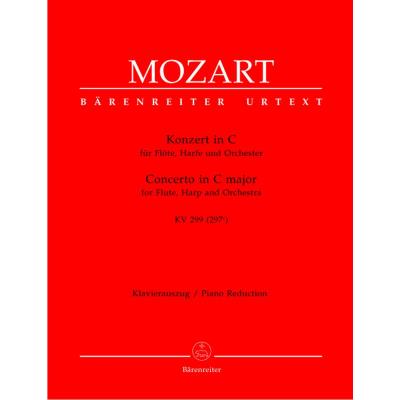 Partitions classique BARENREITER MOZART W.A. - CONCERTO IN C MAJOR POUR FLUTE, HARPE, ORCHESTRE KV 299 - REDUCTION PIANO Grand format