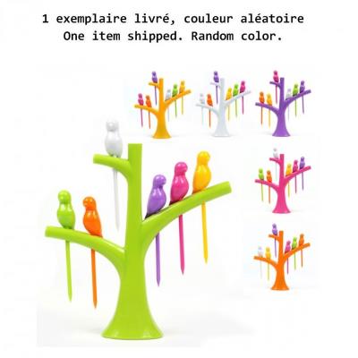Arbre Porte Pics Avec Oiseaux Vert, Jaune, Orange, Rose, Ou Violet