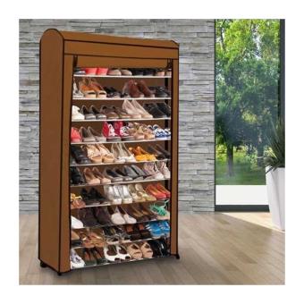 Etagere Range Chaussures 50 Paires Eco Avec Sa Housse Chocolat Rangement De L Atelier Achat Prix Fnac