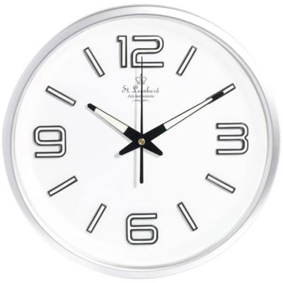 Horloge radio-pilotée chiffres phosphorescents