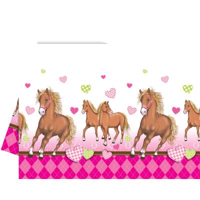 Nappe en Plastique Cheval Joli Coeur