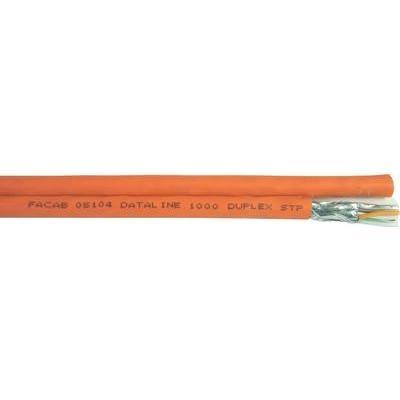 Câble réseau faber kabel 101196 cat 7 s ftp 8 x 2 x 0.25 mm² orange 100 m