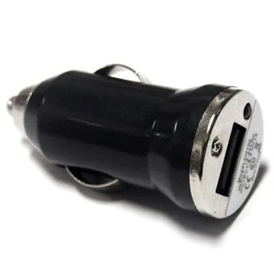 TMT Serie Couleur : Chargeur voiture USB Mini Adaptateur Allume-cigare - Noir