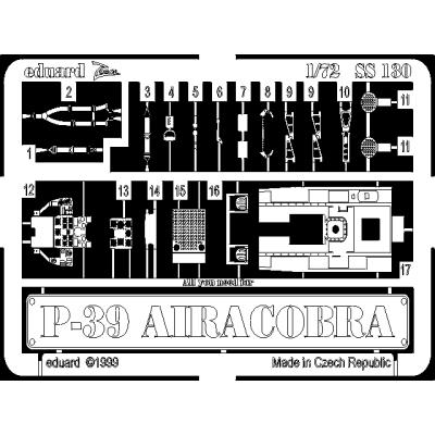 MAQUETTE P 39 AIRACOBRA ACADEMY 1/72 EDUARD SS130