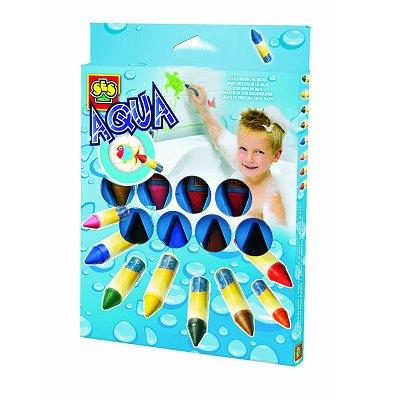 SES Creative - Crayons pastels pour le bain - Aqua peinture : 8 couleurs