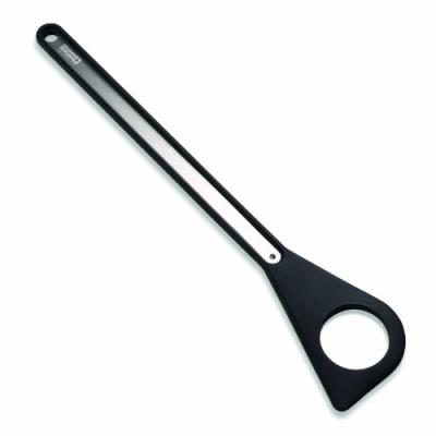 Design line spatule à trou silicone noir kuhn rikon 22128