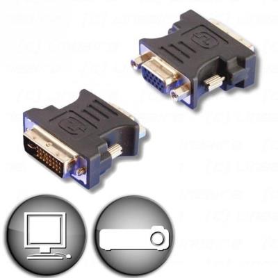 Lineaire AD270 - Adaptateur vidéo - HD-15 (VGA) (F) pour DVI (M) - vis moletées